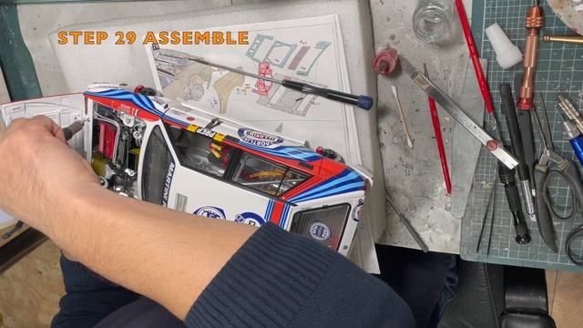 Building MFH 1/12 Lancia Delta HF Integrale Evo '92 : Step 29 Complete
