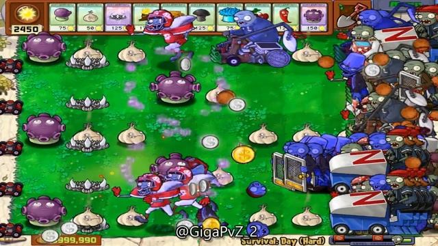 Gloom and Doom: Battling Giga Gargantuar 💪 with Garlic's 🧄 Backup! смотреть онлайн