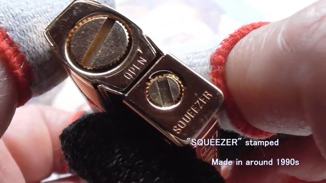 [ Lighters ] Ronson #47 Squeezer "Gold Plate & Black Enamel" смотреть онлайн