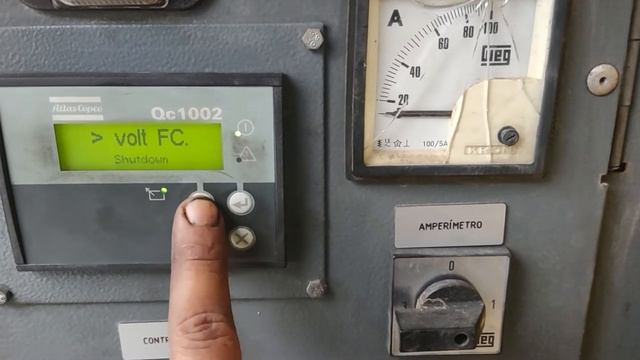 Operação De Controlador Qc 1002  Geradores Atlas Copco