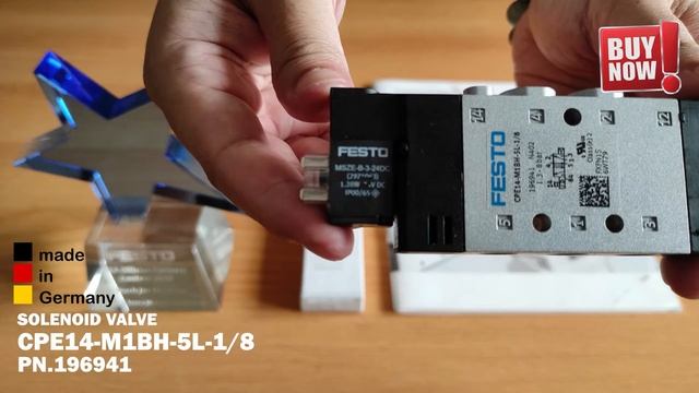 FESTO SOLENOID VALVE CPE14-M1BH-5L-1/8 PN.196941 смотреть онлайн