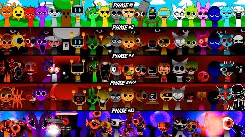 Фаза 1 против Фаза 2 против Фаза 3 против Фазы 777 против Фазы 10 в incredibox Sprunki смотреть онлайн