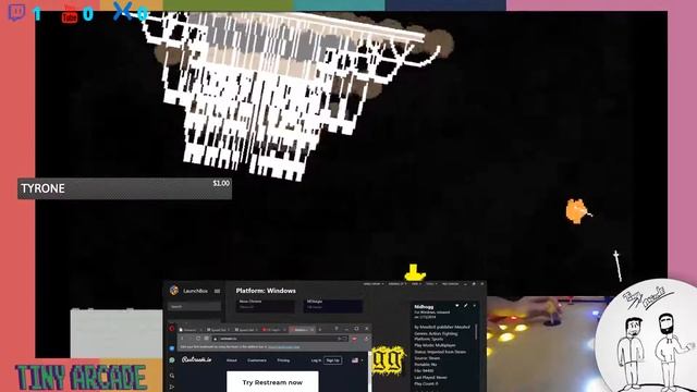 #SundayMorningArcade On A Saturday Night - Alex Streams Using #Parsec - TinyArcade смотреть онлайн