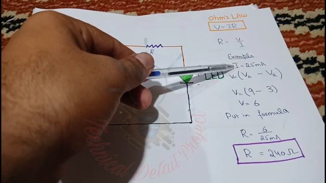 How to calculate the value of resistor for given LED смотреть онлайн