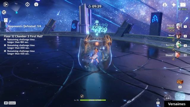 NEW Spiral Abyss 2.3 | Ayaka & Eula - Floor 12 All Chambers (9 Stars) | Genshin Impact смотреть онлайн