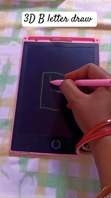 How To Draw 3D B Letter Draw @Pragatidrawshorts9271 #youtubeshorts #trendingreels