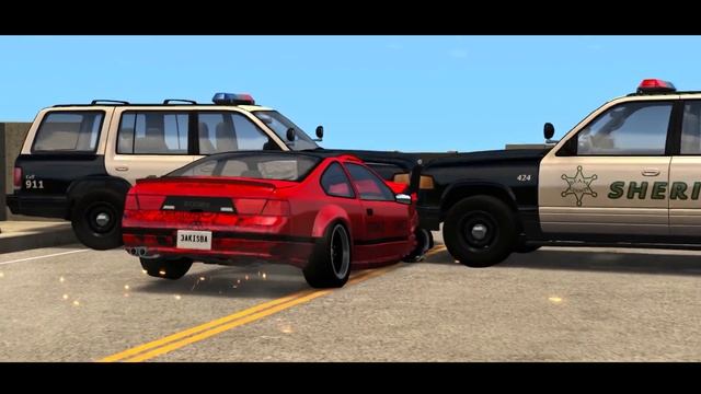 BeamNG.drive - Spike Strip Testing