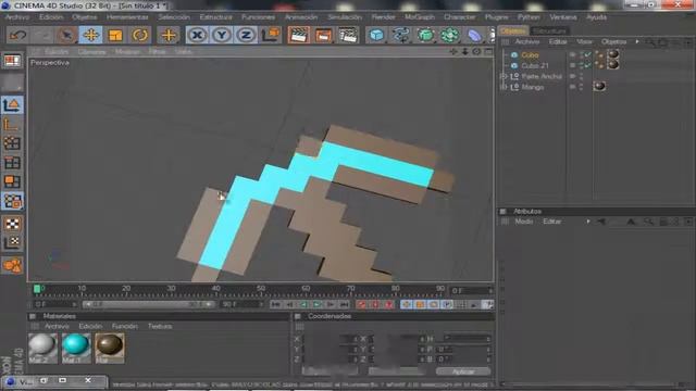 Speed Art - Cinema 4D | Pico de Diamante - Minecraft | Español смотреть онлайн