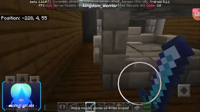 Playing Minecraft in omlet server. смотреть онлайн