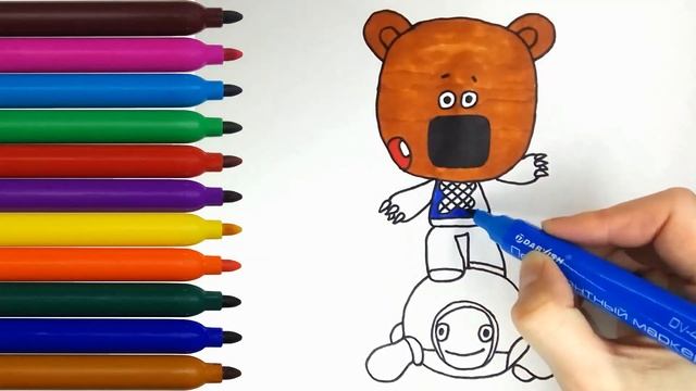 ANIMATION ✨🎁 Bebebears Coloring Page 
