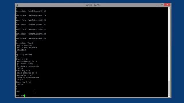 How to Initially Configure a Cisco Switch Tutorial смотреть онлайн