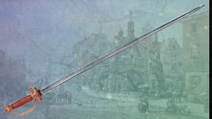 Английская шпага с широким клинком 1690 года