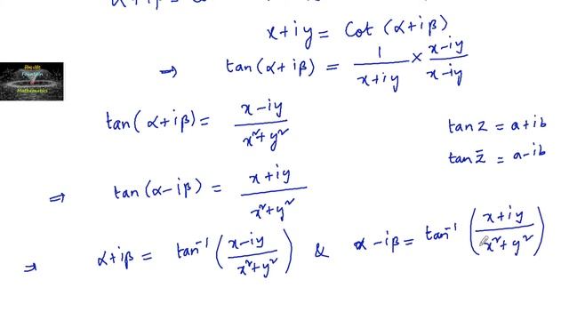 If œ+iß= cos^-1(z), where z=x+iy and œ is a constant, then the locus jee test series complex number смотреть онлайн