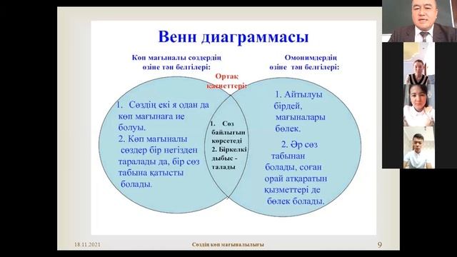 Нұрбек М. Тіл біліміне кіріспе. Сөздің көп мағыналалары. смотреть онлайн