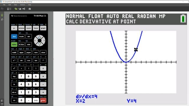 How to Find the Derivative at a Specific Point on the TI-84 Plus Graphing Calculator смотреть онлайн