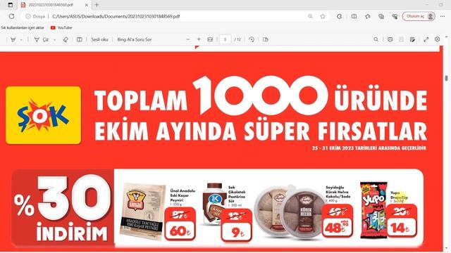 ŞOK MARKET EKİM AYI İNDİRİMLİ ÜRÜNLER смотреть онлайн