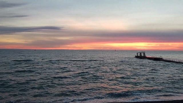 Море на закате под шум волны декабрь смотреть онлайн