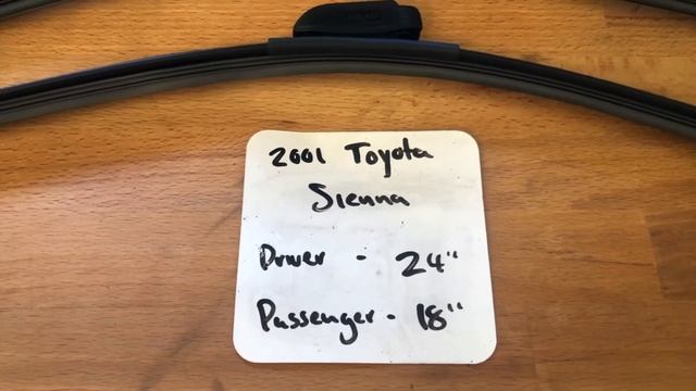 🚗 🚕 2001 Toyota Sienna Wiper Blade Replacement Size 🔴 смотреть онлайн