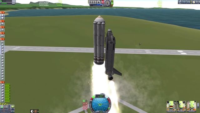 Kerbal Space Program - My Space Shuttle attempt Part 2 смотреть онлайн