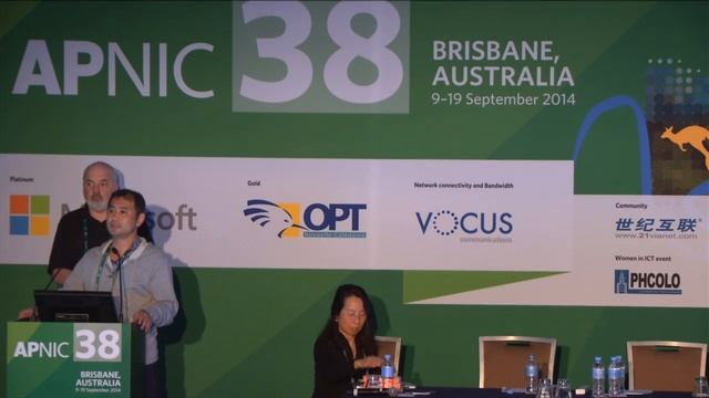 APNIC 38 - APIPv6TF and IPv6 Readiness Measurement BoF смотреть онлайн