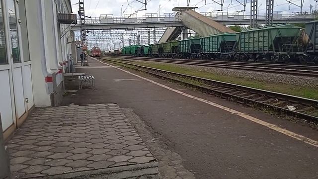 Электровоз ЭП1М-408 с пасс.поездом Москва-Адлер смотреть онлайн