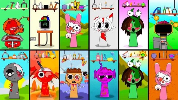 Классная Анимация СПРУНКИ.EXE - ВНИМАНИЕ! ПОМОГИТЕ СПРУГКИ - Анимация ПРИКОЛЬНЫХ Спрунки! #sprunki #