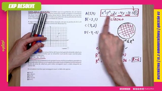 CONSIDERE QUE OS QUARTEIRÕES DE UM BAIRRO TENHAM SIDO DESENHADOS NO SISTEMA (...) | CIRCUNFERÊNCIA смотреть онлайн
