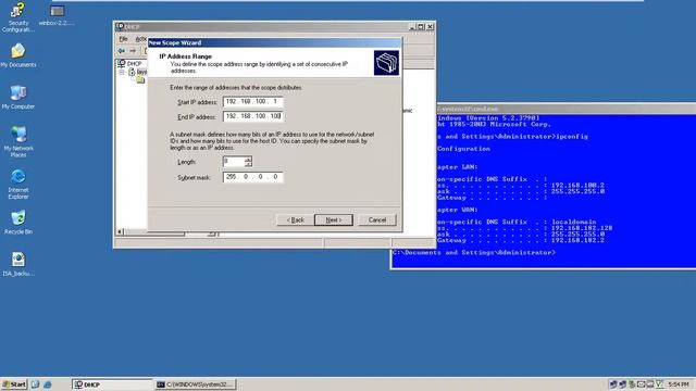 How To Configure DHCP Sever on Window Server 2003 (Part 1) смотреть онлайн