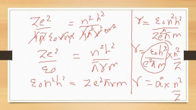 Chemistry Lecture : Bohr's Radius Derivation And Hydrogen As An Example