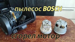 Замена сгоревшего двигателя в пылесосе Bosch BGBS2LB1