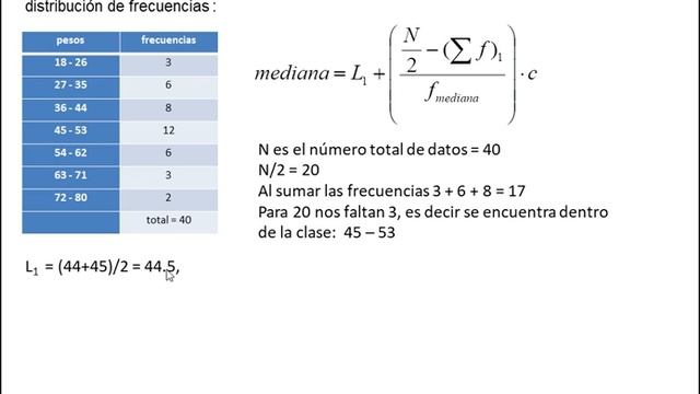 Mediana para datos agrupados 1 смотреть онлайн