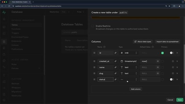 19 Use Supabase UI to Create Tables and Rows смотреть онлайн