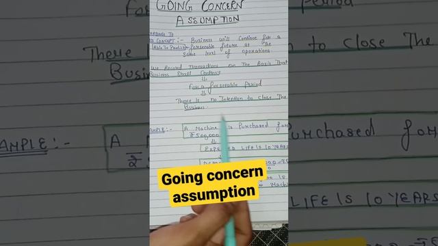 Going concern assumption class 11 accounts | Going concern concept class 11 | Ts grewal accounts смотреть онлайн