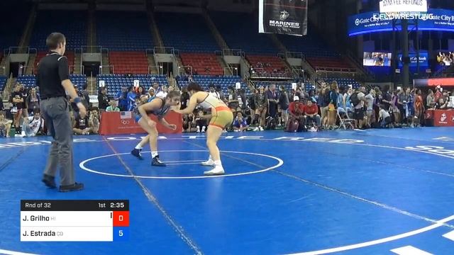 144 Lbs Rnd Of 32 Jamie Grilho Hawaii Vs Jerzie Estrada Colorado смотреть онлайн
