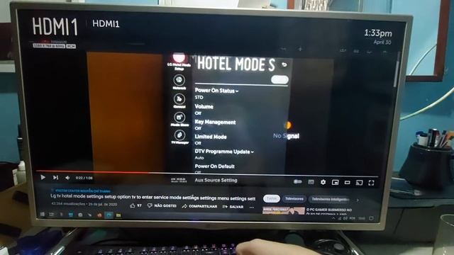 Como Desativar Modo Hotel da LG Smart TV - WebOS смотреть онлайн