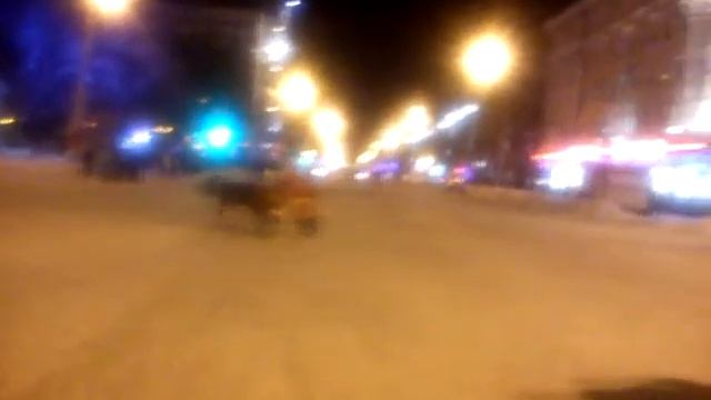 Lenina Square, Voronezh, New Year celebration, 2014-2015 смотреть онлайн