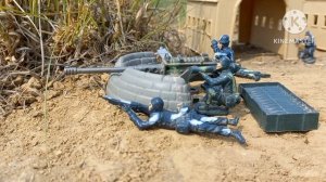 Army Men:Green army vs Tan army (plastic armymen #stopmotion)