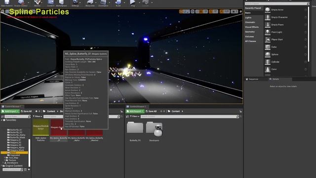 Spline Butterfly particles niagara смотреть онлайн
