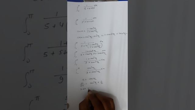 integration 1/5+4cosx typical question with solution смотреть онлайн