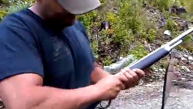 Chiappa Kodiak 45-70 using 350gr Hardcast lead from The Bullet Barn смотреть онлайн