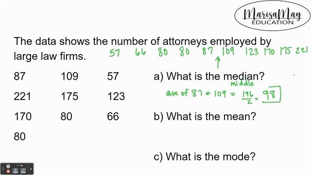 Mean, Median, & Mode смотреть онлайн