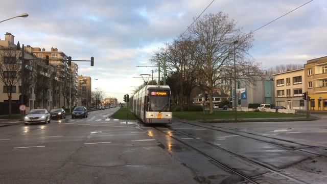 Трамваи Bombardier Flexity 2 №7325 и Siemens MGT6-1 «HermeLijn» №7204