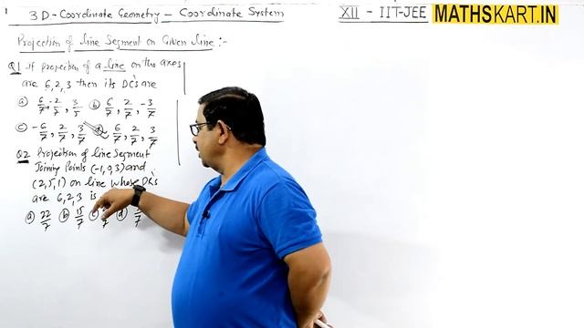 Projection Of Line Segment In Space | 3-D |  PART- 8 | Class-12 CBSE/JEE