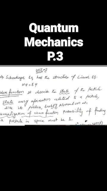 Schrodinger Eq and wave function Msc Physics..visit channel for P.2 смотреть онлайн