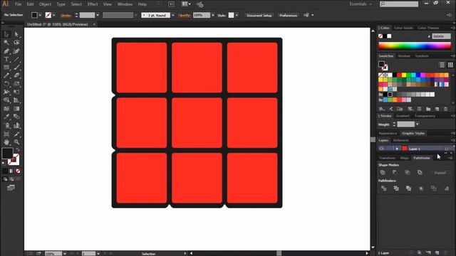 Isometric Rubik’s Cube In Illustrator - Isometric Illustrator Tutorial | Cube In Illustrator