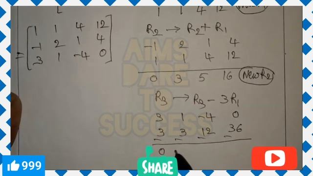 Solve 2x - y + 3z = 8, -x + 2y + z = 4, 3x + y - 4z = 0 by using Gauss Jordan Method смотреть онлайн