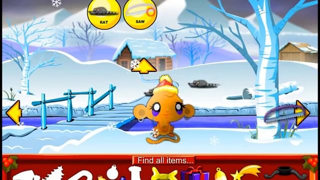 Счастливая обезьянка Рождество прохождение Monkey GO Happy Christmas Walkthrough