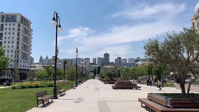 Зимний бульвар и площадь Физули  - ДРУГОЙ (ТОТ САМЫЙ) БАКУ