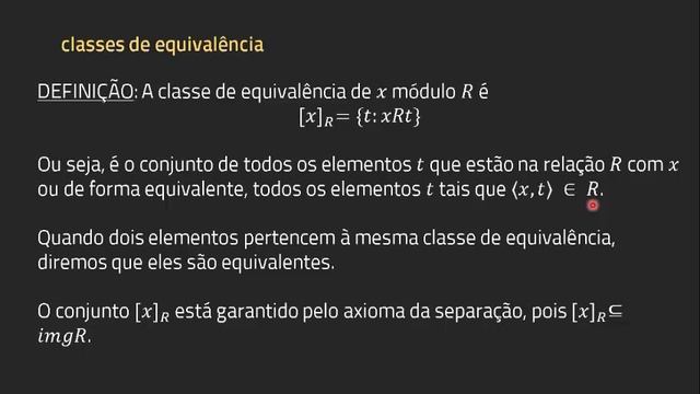 Conjuntos {11} - Relação de Equivalência смотреть онлайн