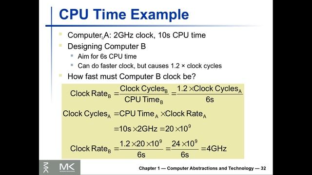 Computer Organization and Design-4: Performance Evaluation and CPU Time смотреть онлайн